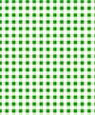 Dollhouse Miniature 1/4" Scale Wallpaper: Gingham, Green